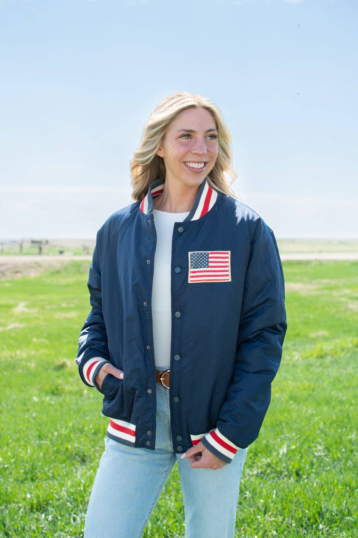 Celebrate America 250 years Varsity Style Jacket