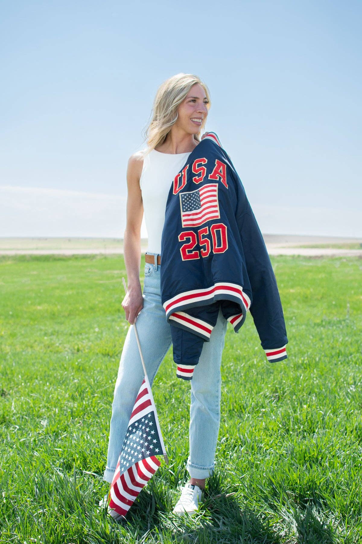 Celebrate America 250 years Varsity Style Jacket