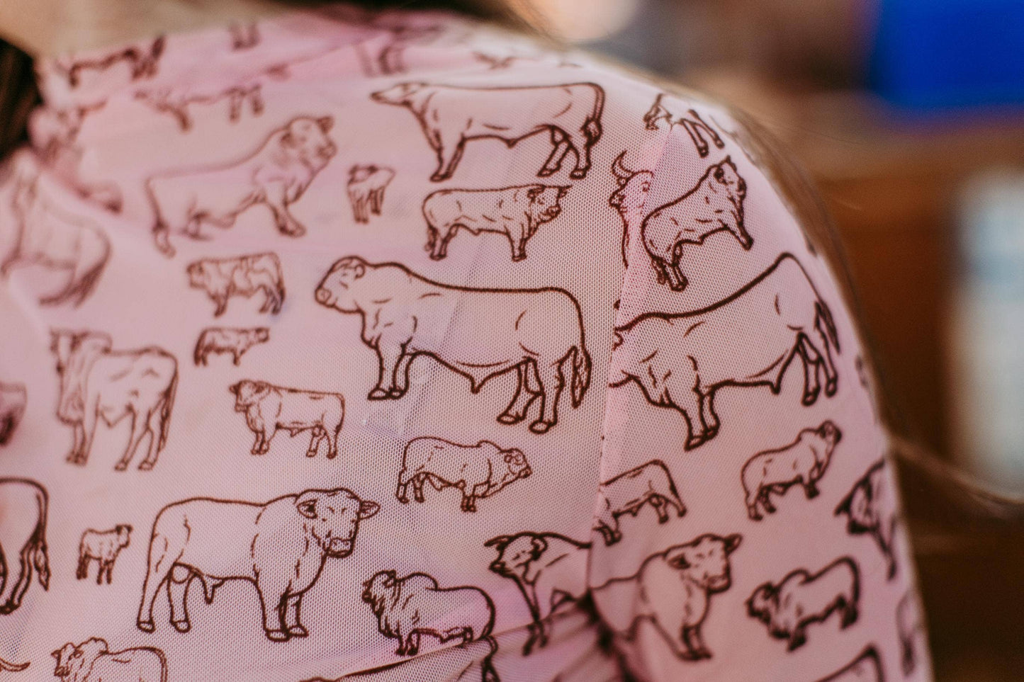 Western Farm Animal 3D Print Mesh Top