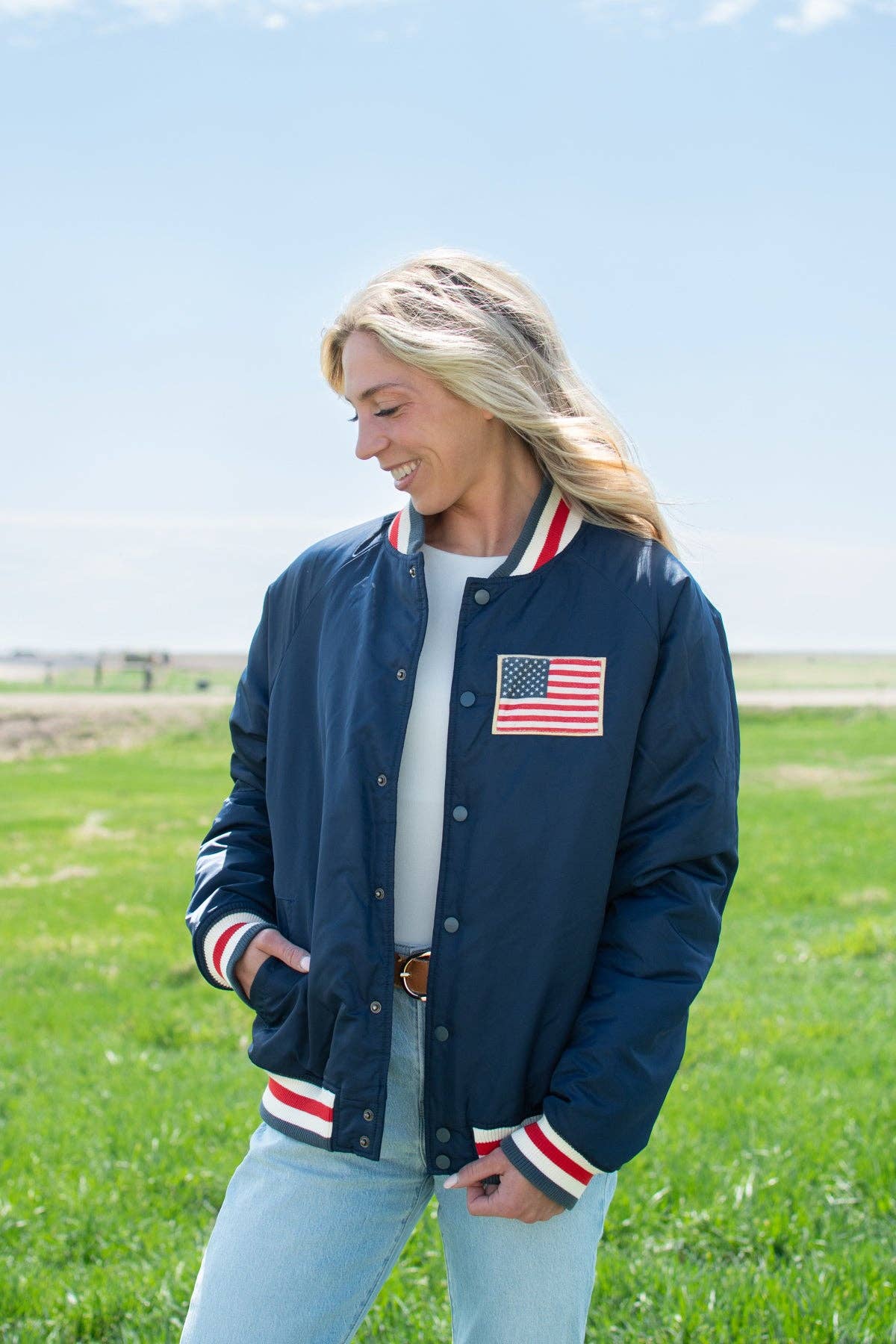 Celebrate America 250 years Varsity Style Jacket