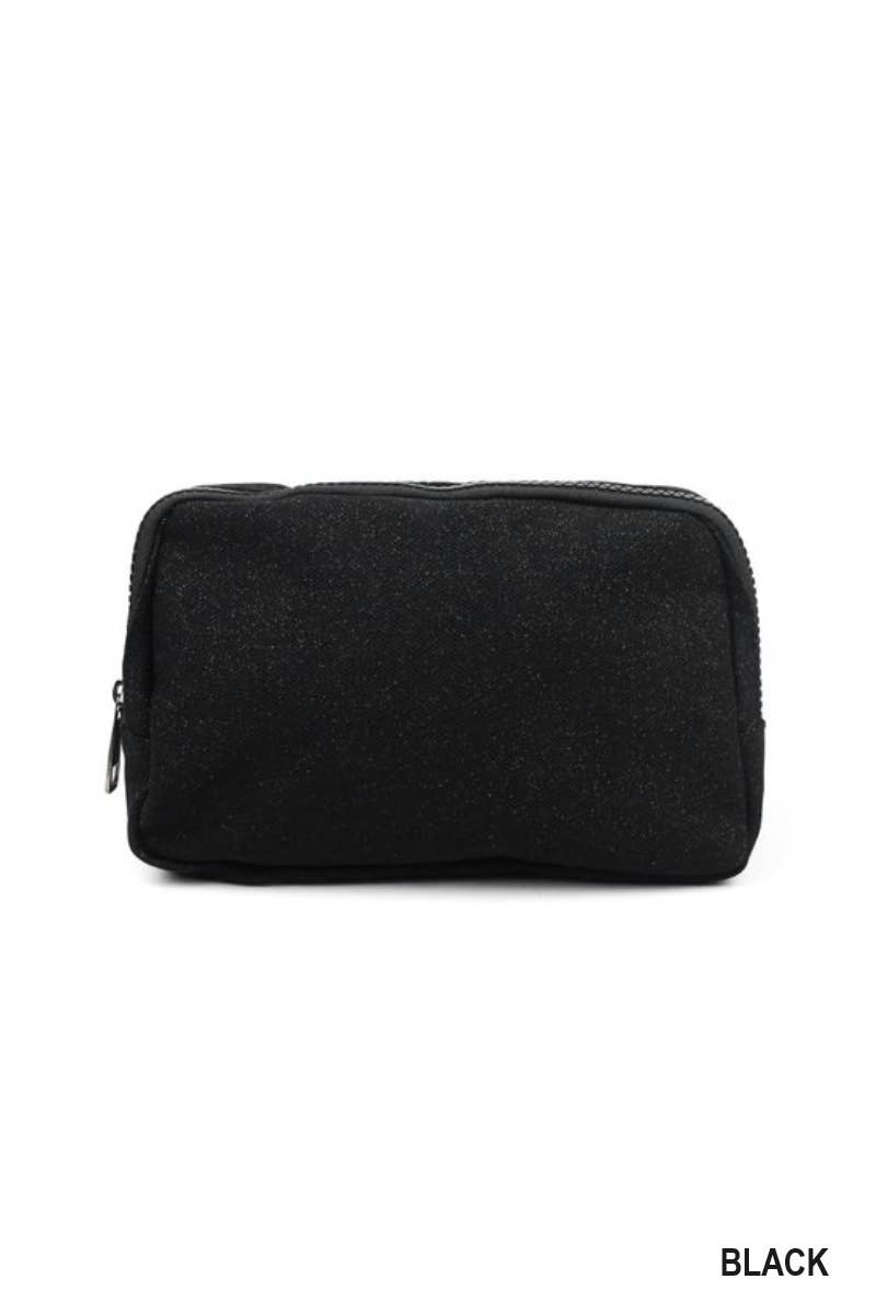 Beige Glitter Crossbody Bag