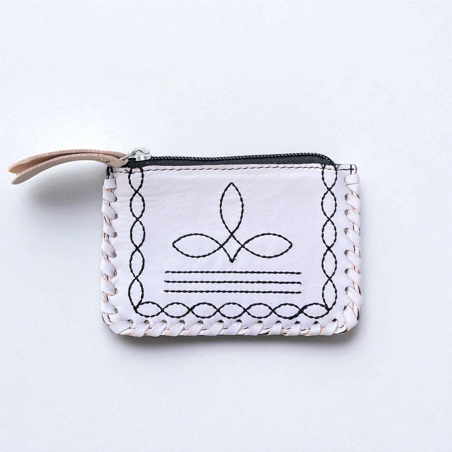 Light violet BootStitch suede coin pouch 