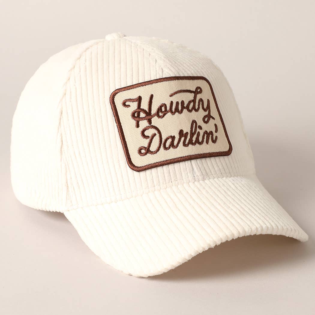 Howdy Darlin' Corduroy Cap