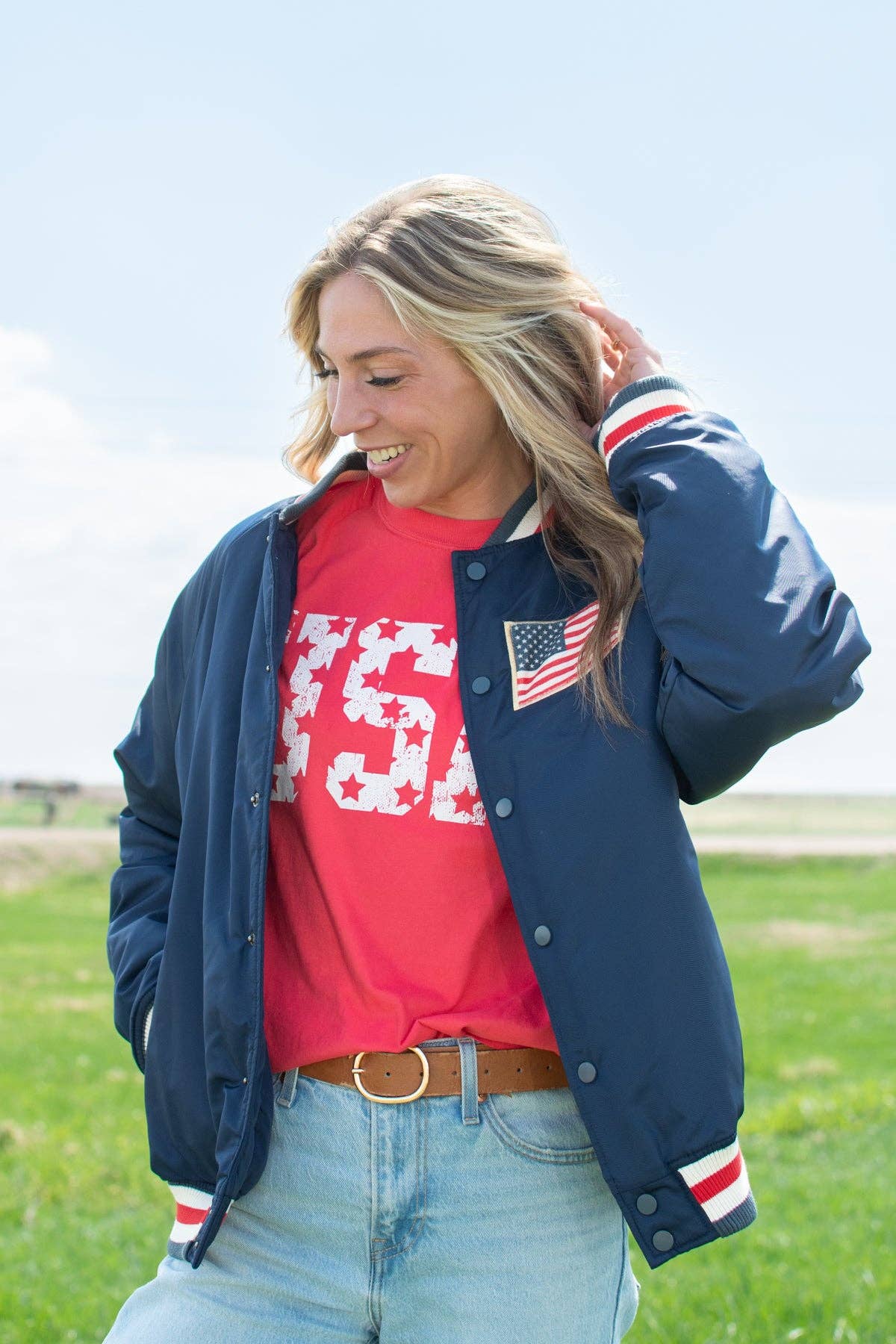 Celebrate America 250 years Varsity Style Jacket