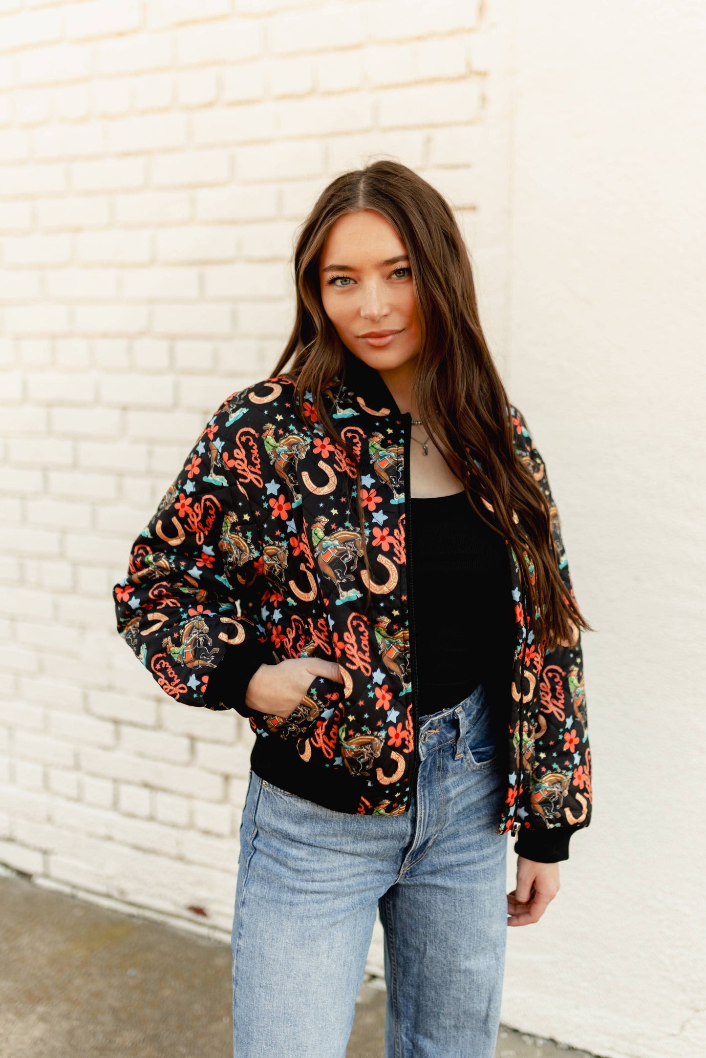 BLACK HOWDY BOMBER JACKET