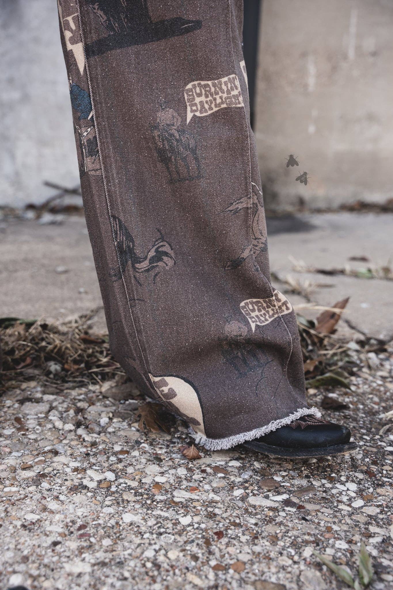 CHATTY COWBOY WIDE LEG PANTS