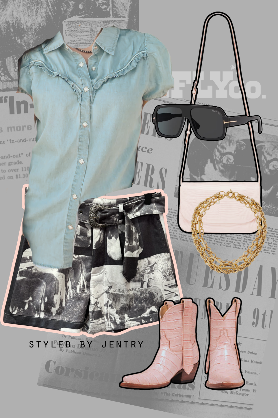 Vintage Stash Belted Shorts