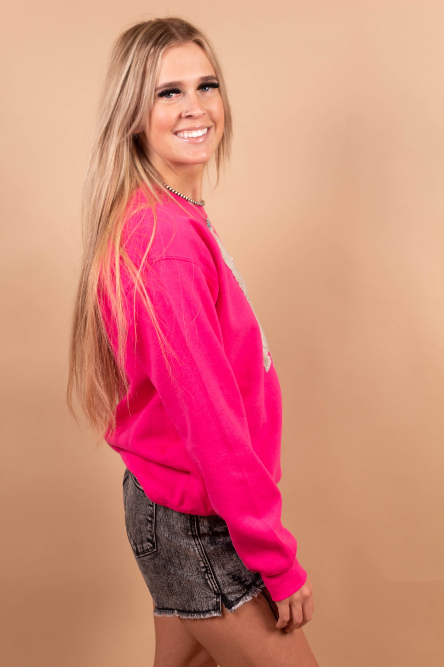 Silver Lightning Crew Neck Sweatshirt