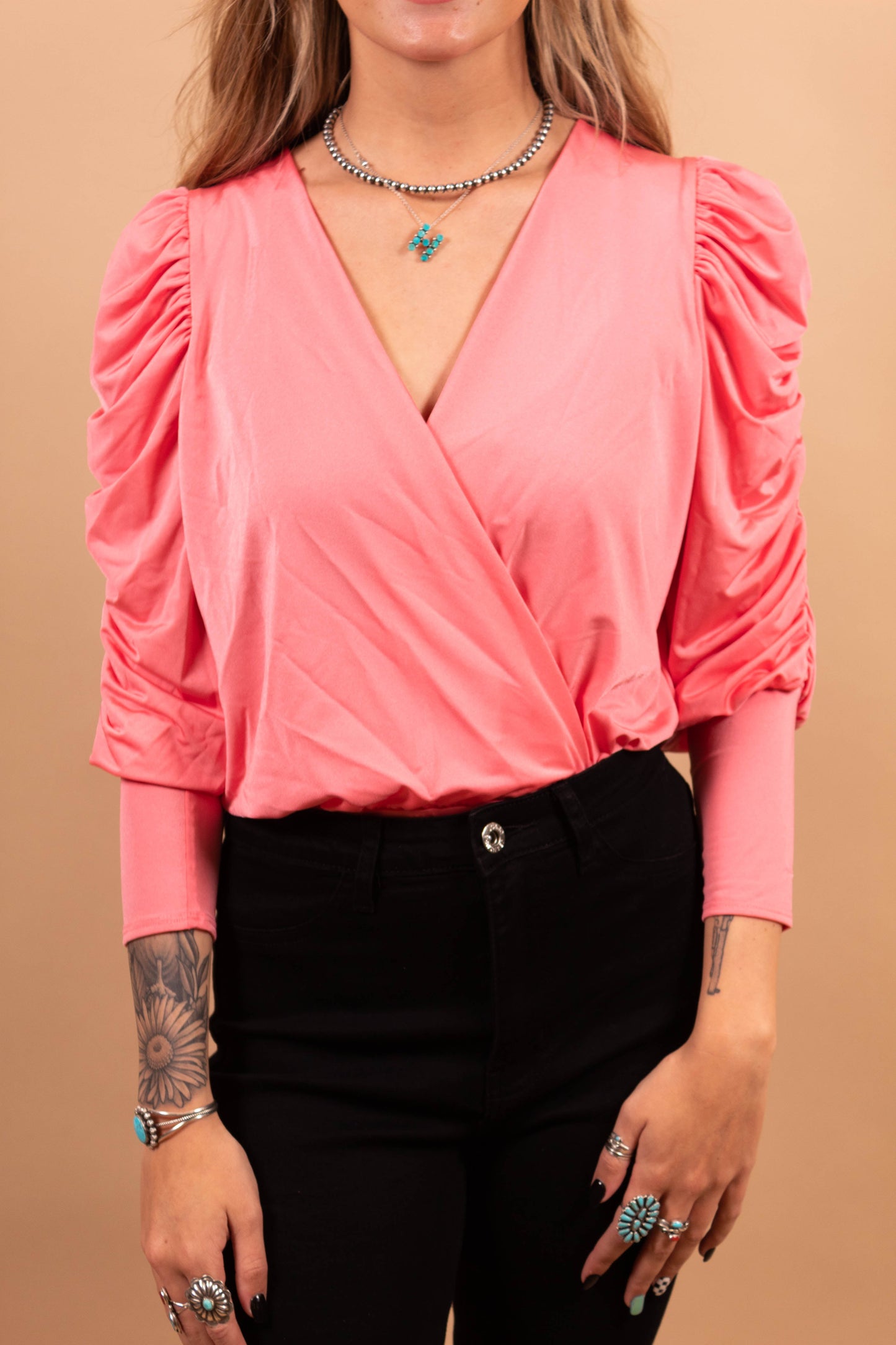 Coral Brunchin Bodysuit
