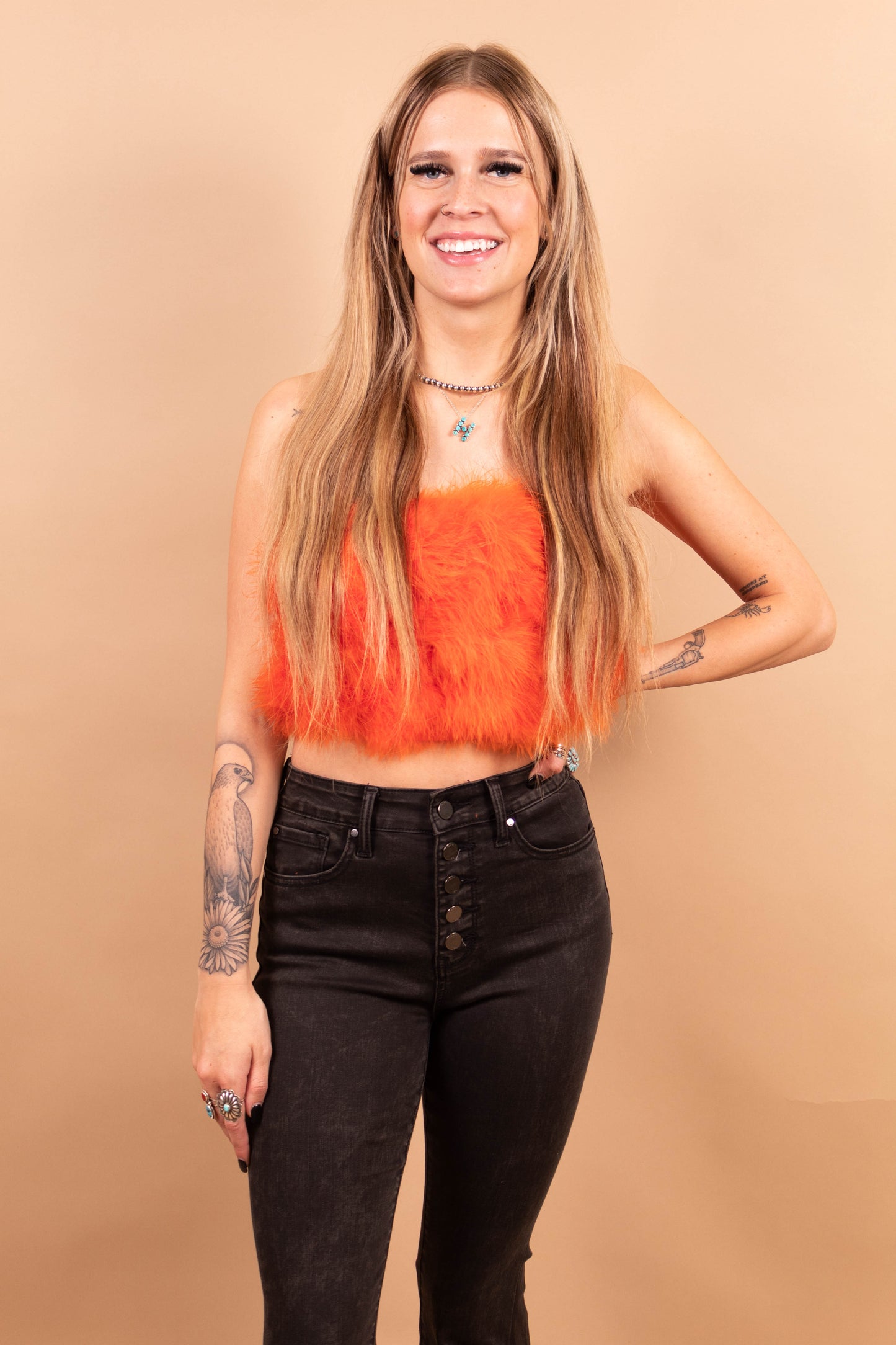 Rowdy Feather Top