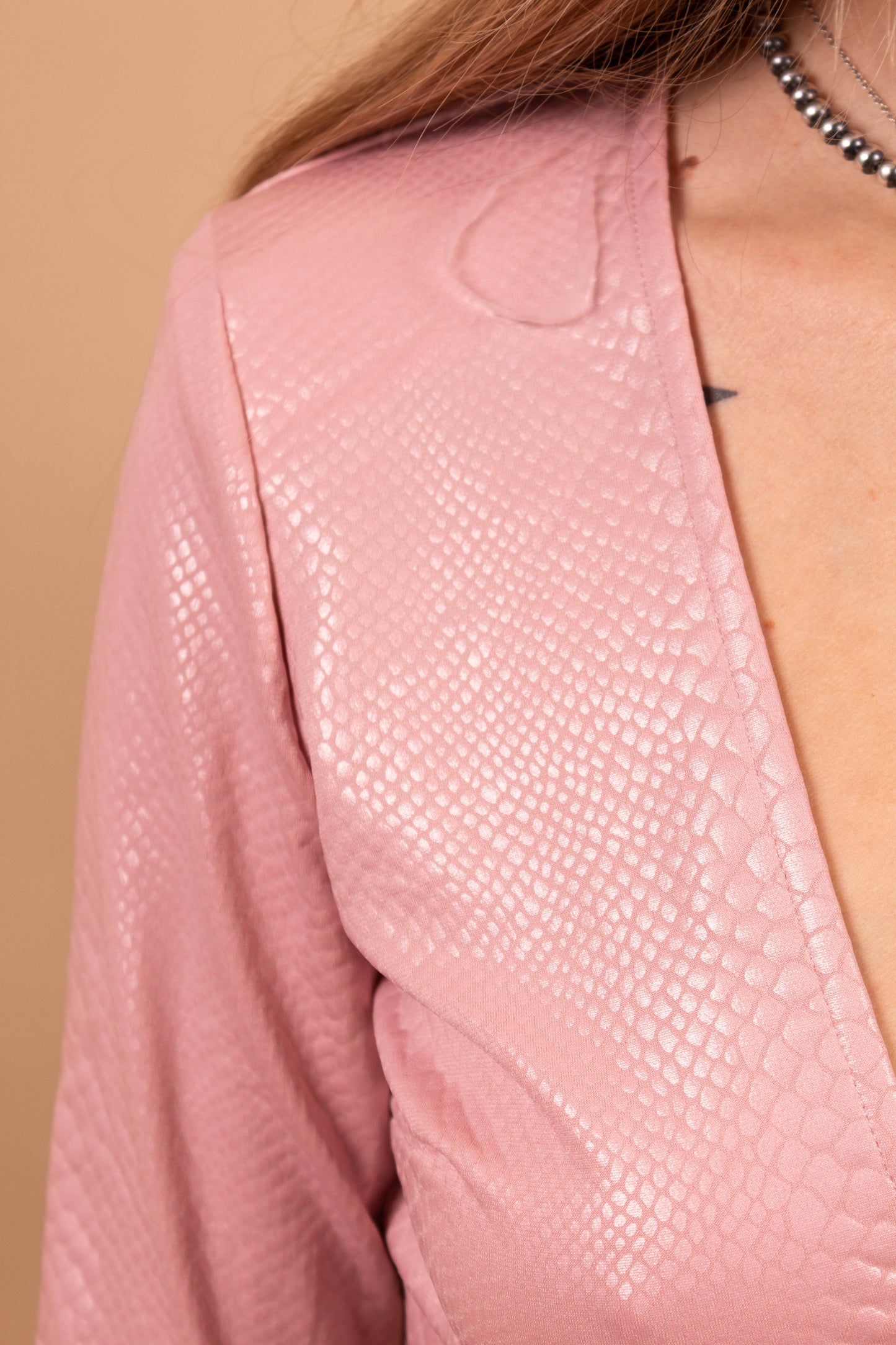 Baby Pink Python Bodysuit