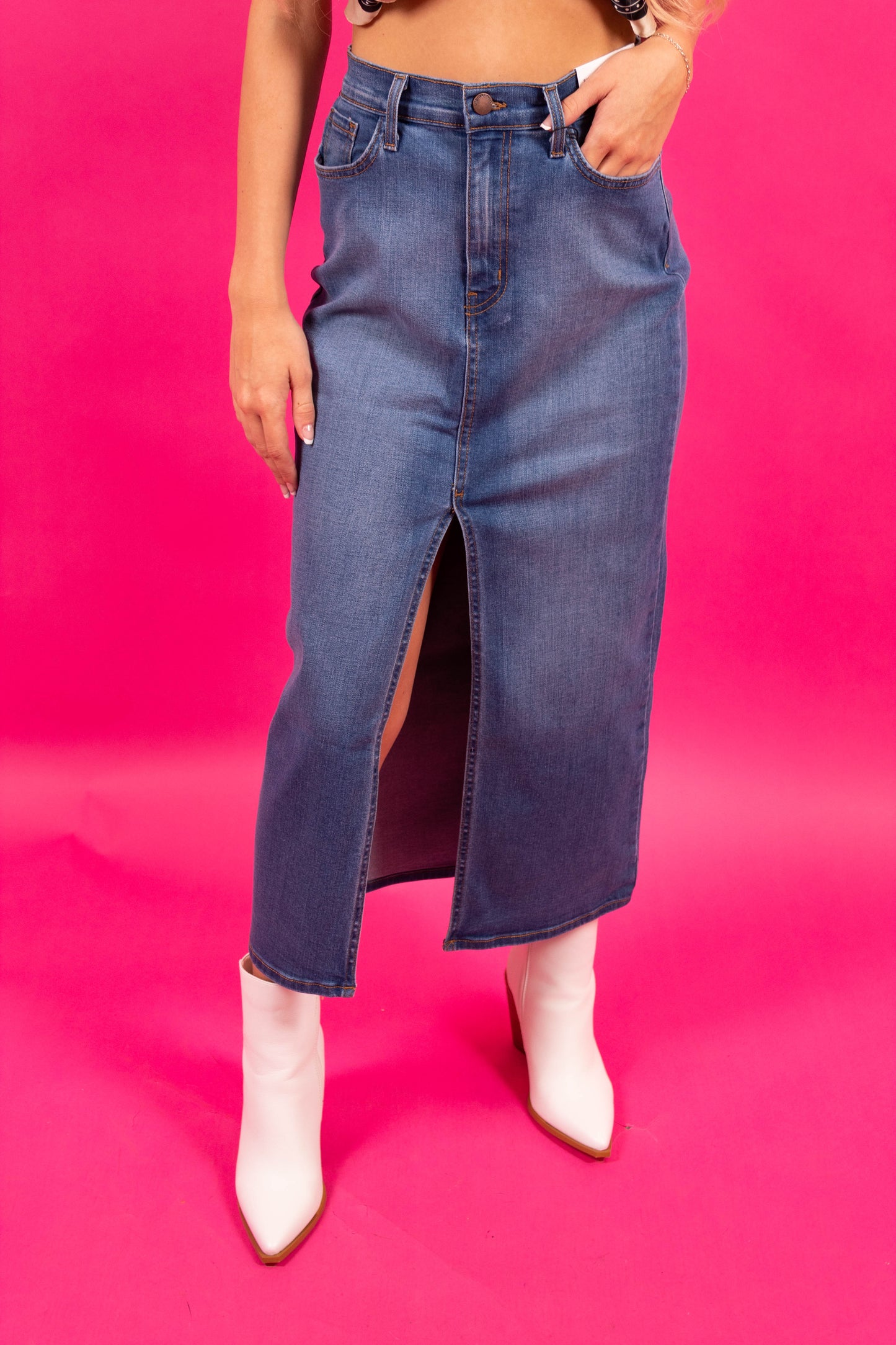 Coastal Cowgirl Denim Skirt