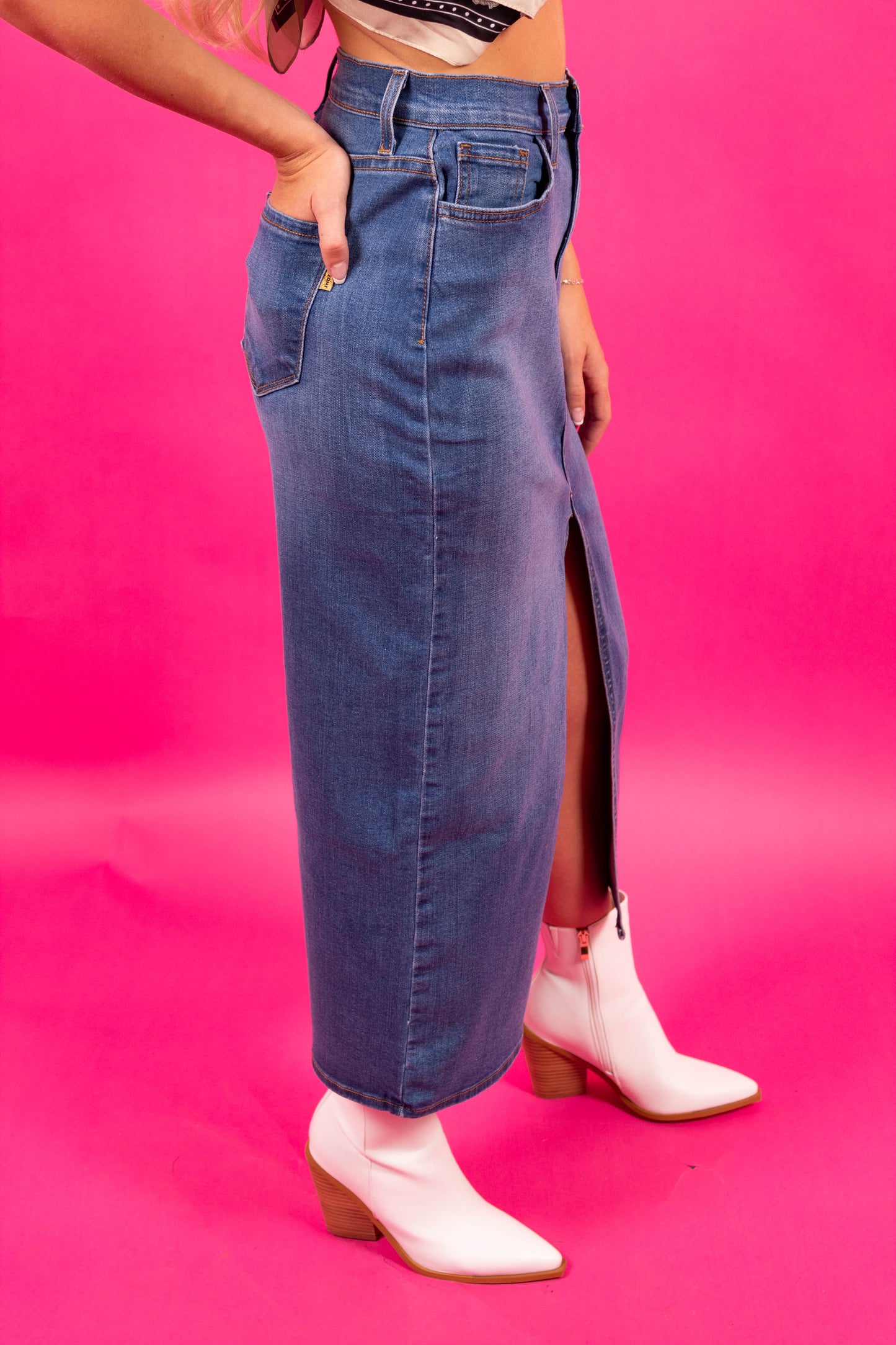 Coastal Cowgirl Denim Skirt