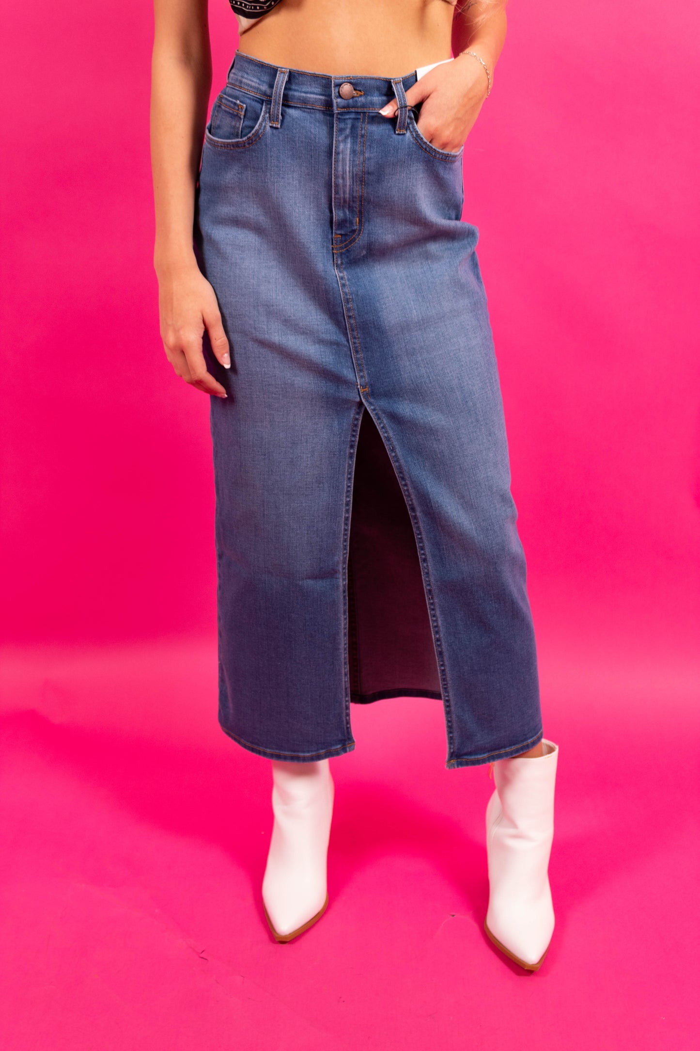 Coastal Cowgirl Denim Skirt
