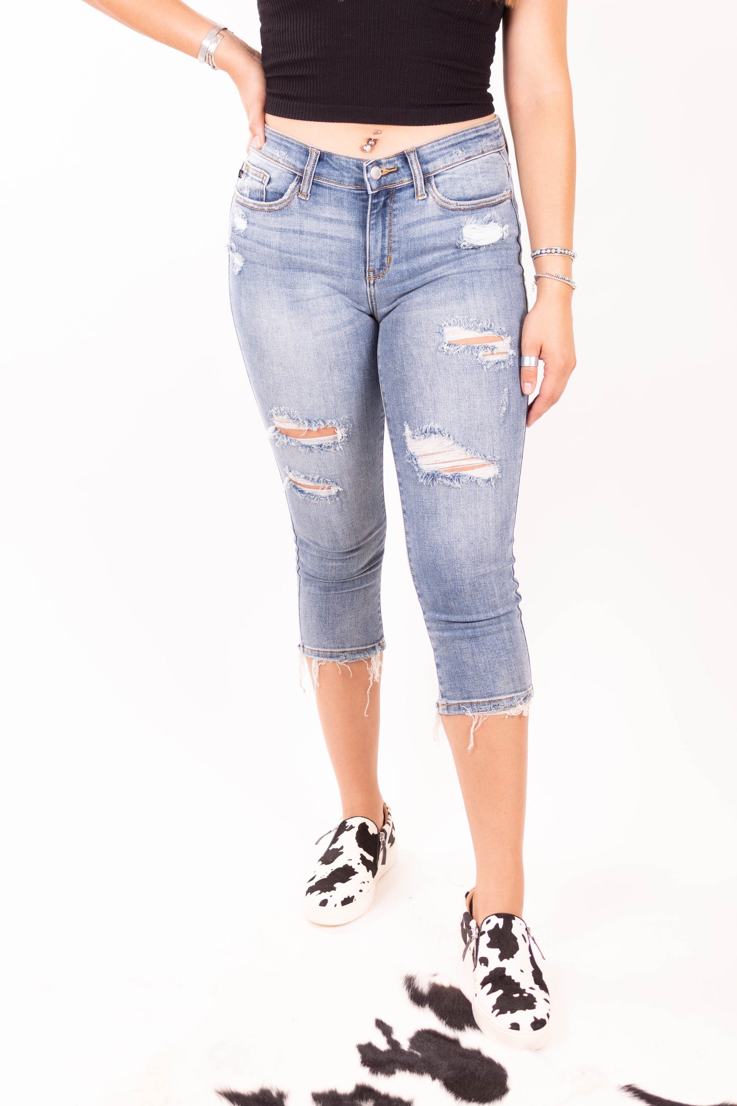 Capri Blue Judy Blue Denim Jeans