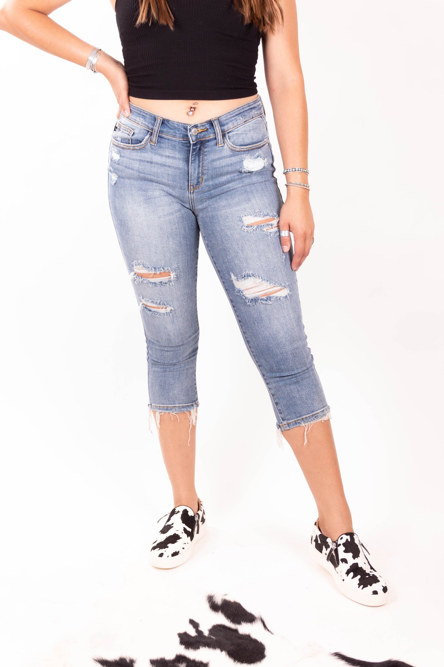 Capri Blue Judy Blue Denim Jeans