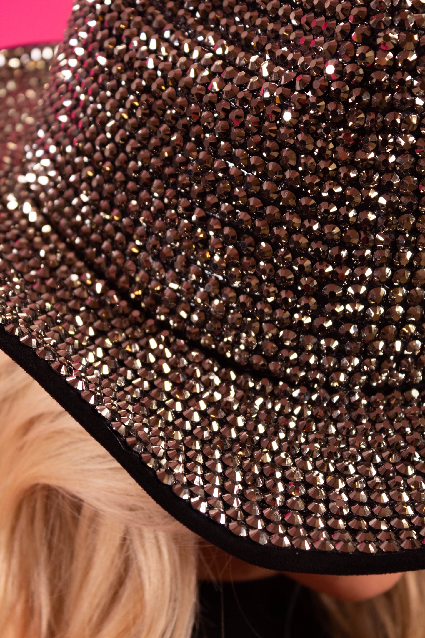 Gunmetal Sequin Hat