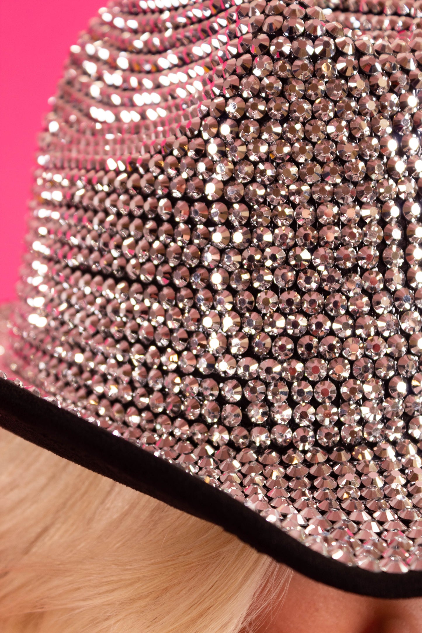 Black & Silver Sequin Hat