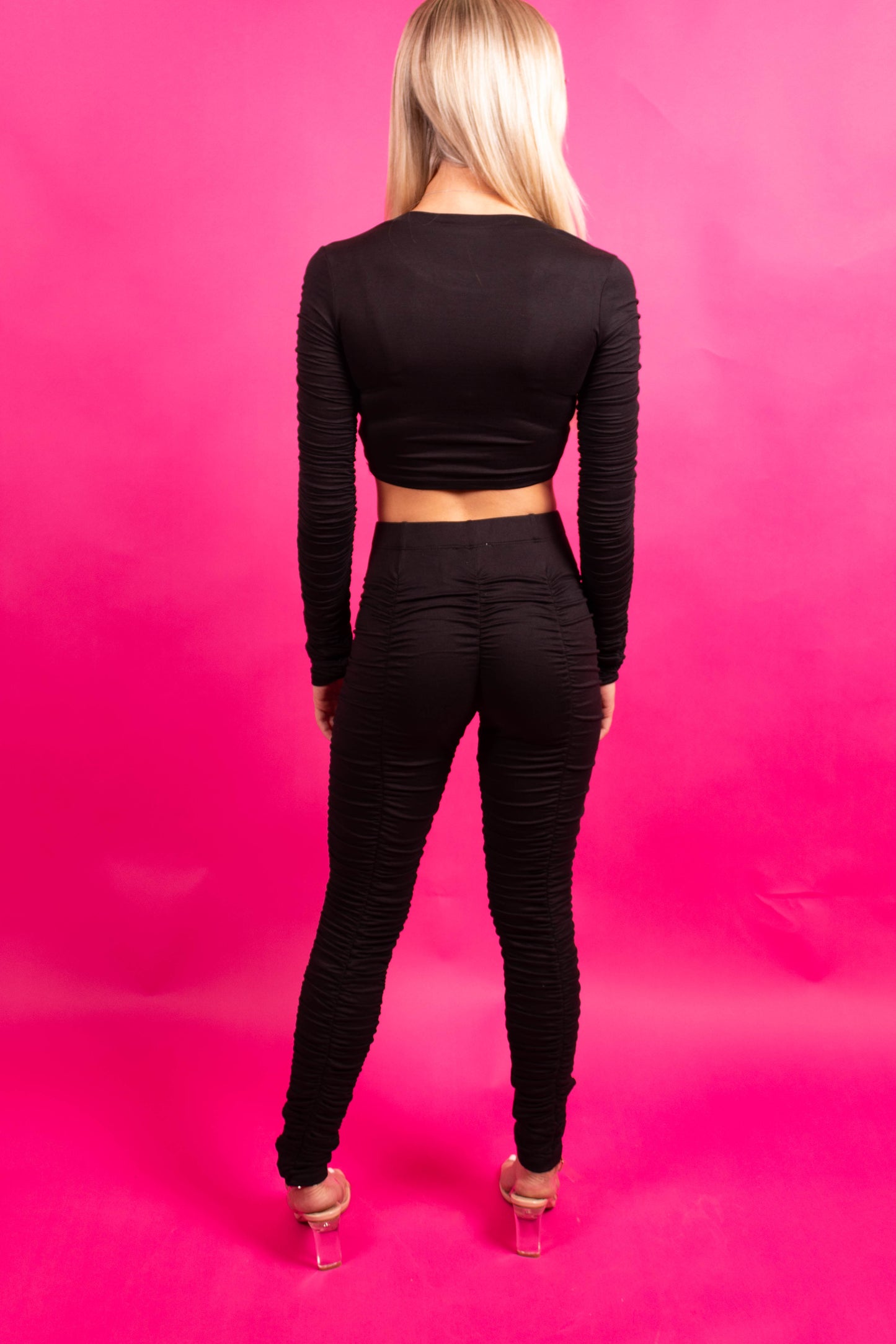 Midnight Ruched Set