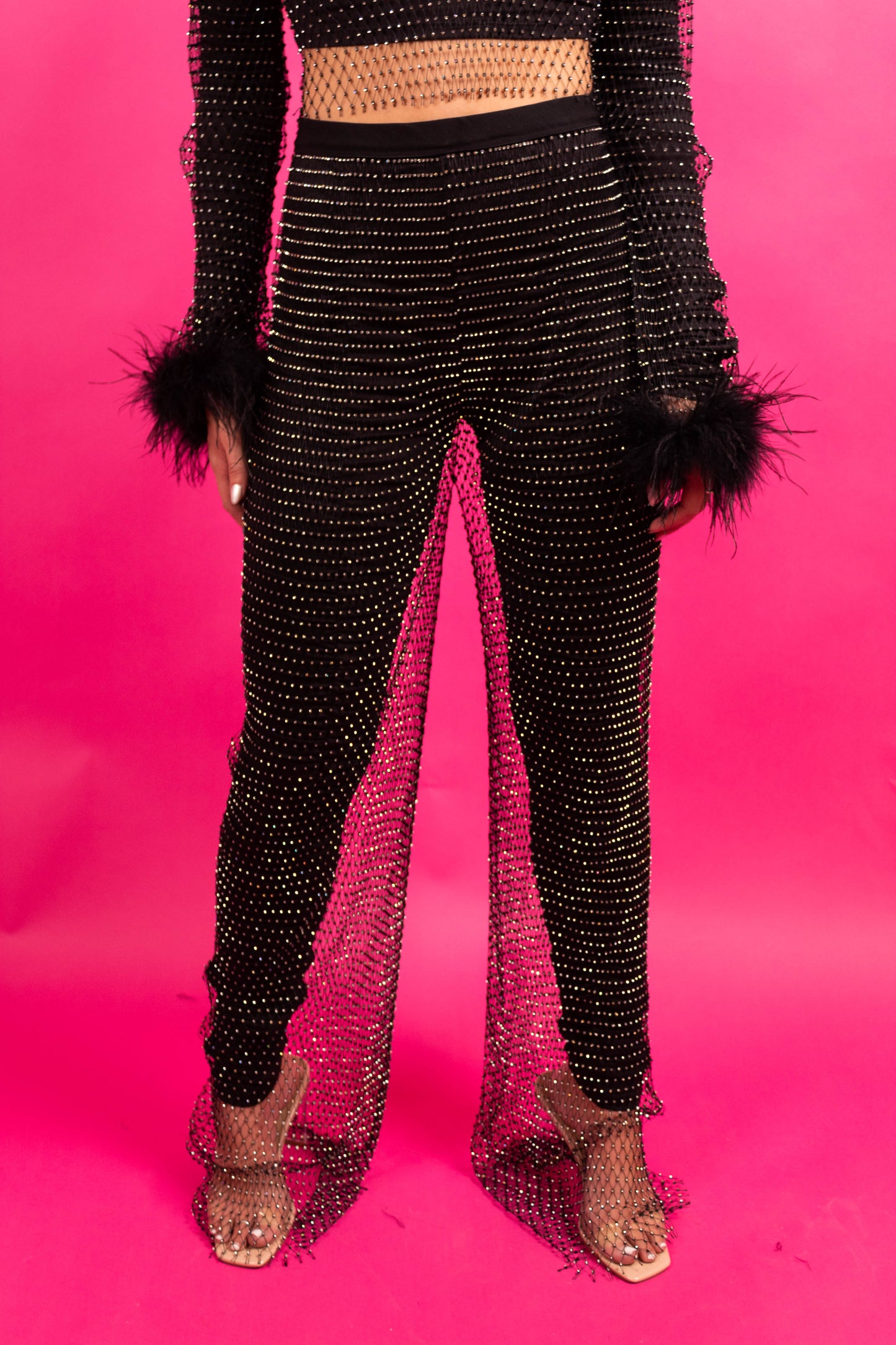 Midnight Ruched Set