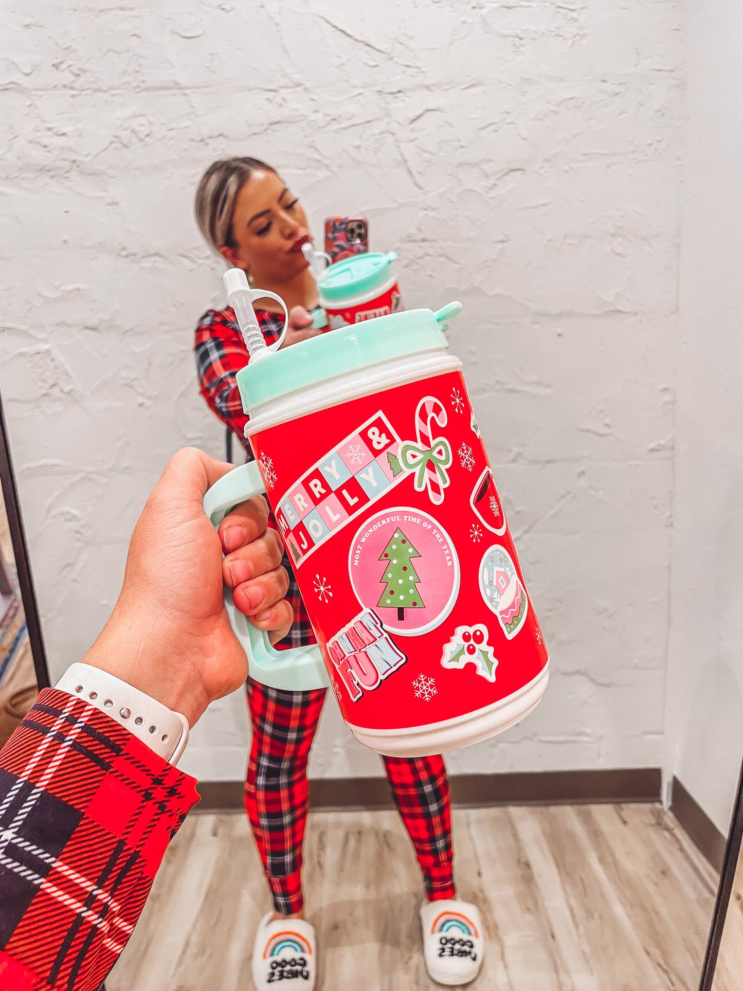 Holiday Sticker Jug