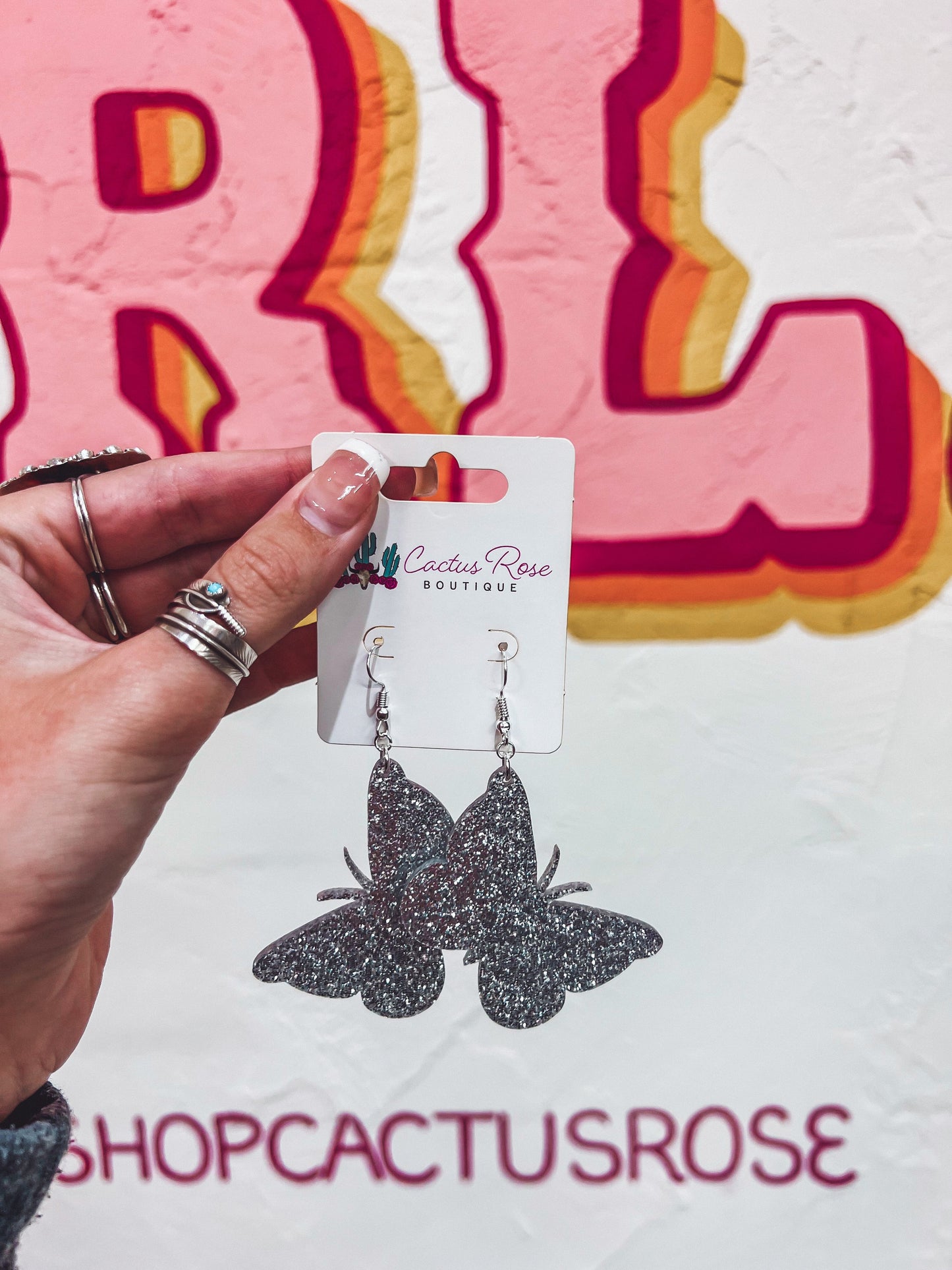 Glitz Butterfly Earrings