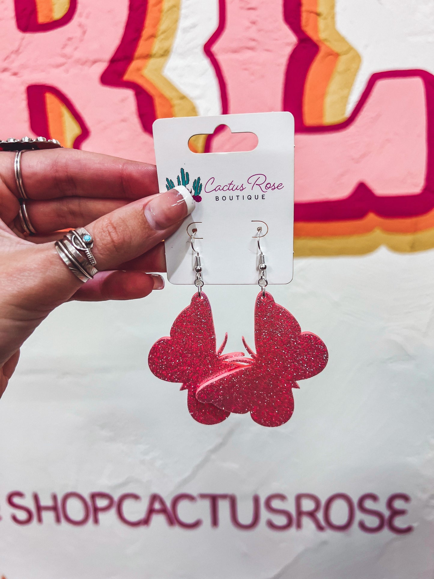 Glitz Butterfly Earrings