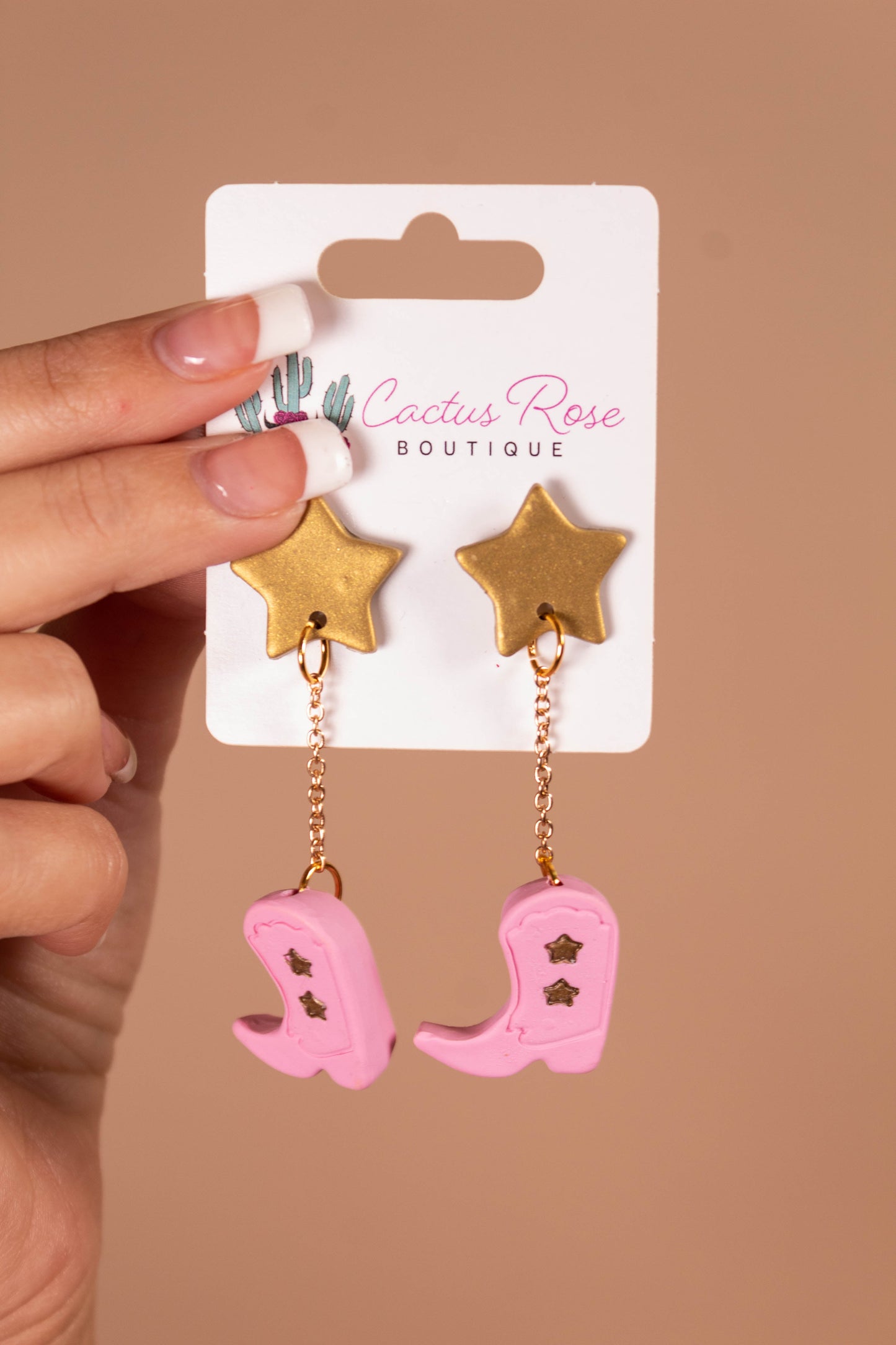 Cowgirl Boot Dangle Earrings