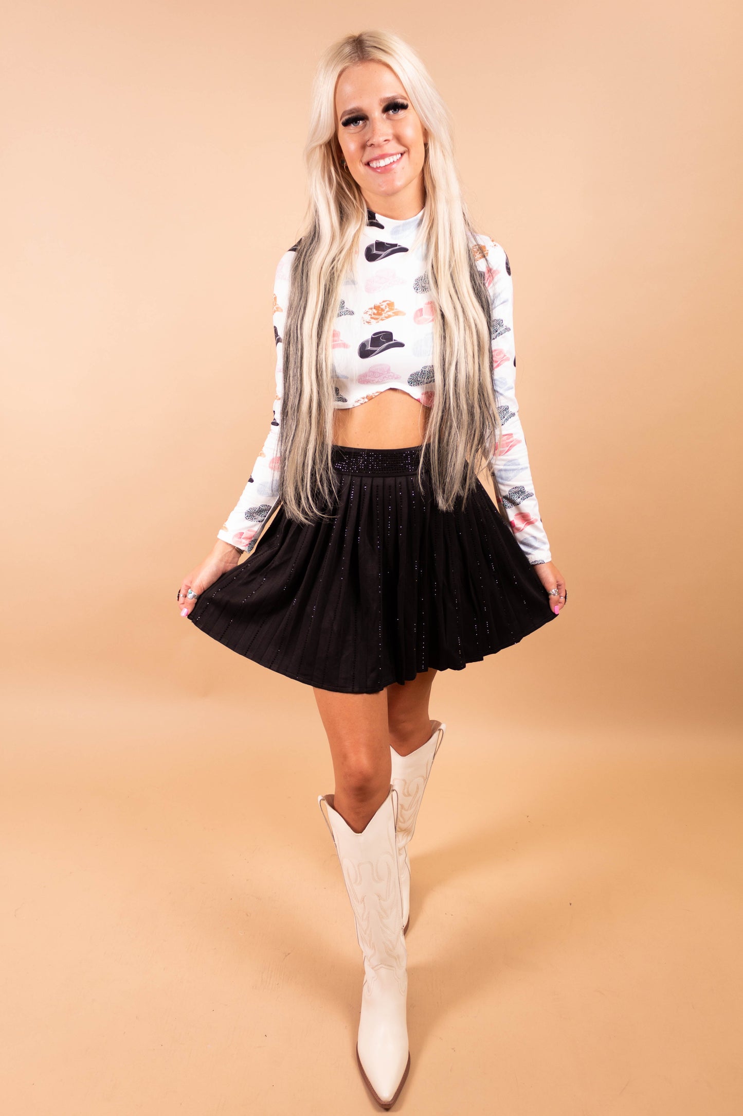Midnight Diva Pleated Skort
