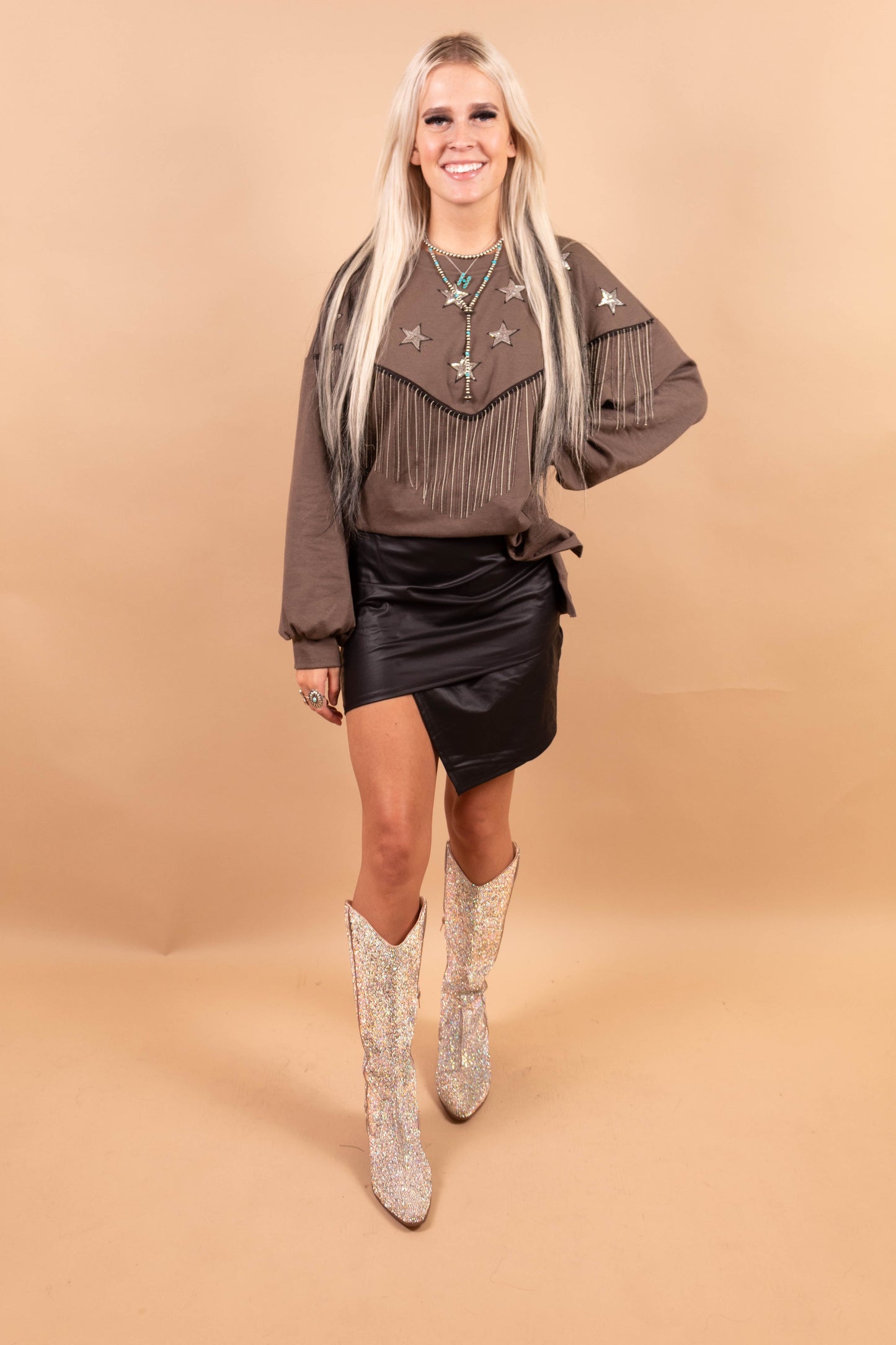 Dusty Olive Rodeo Girl Top