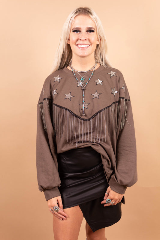 Dusty Olive Rodeo Girl Top