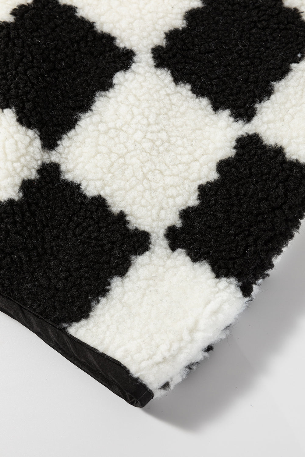 Checkered Sherpa Vest