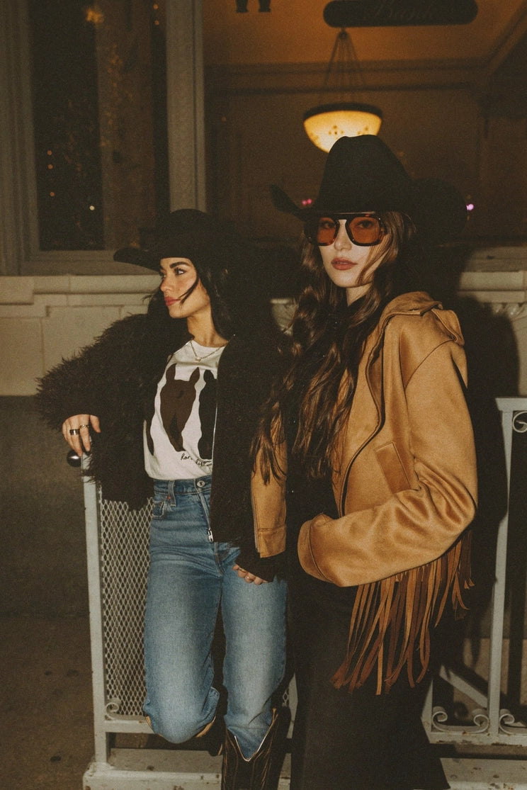 Luxe Cowgirl Faux Fur Jacket