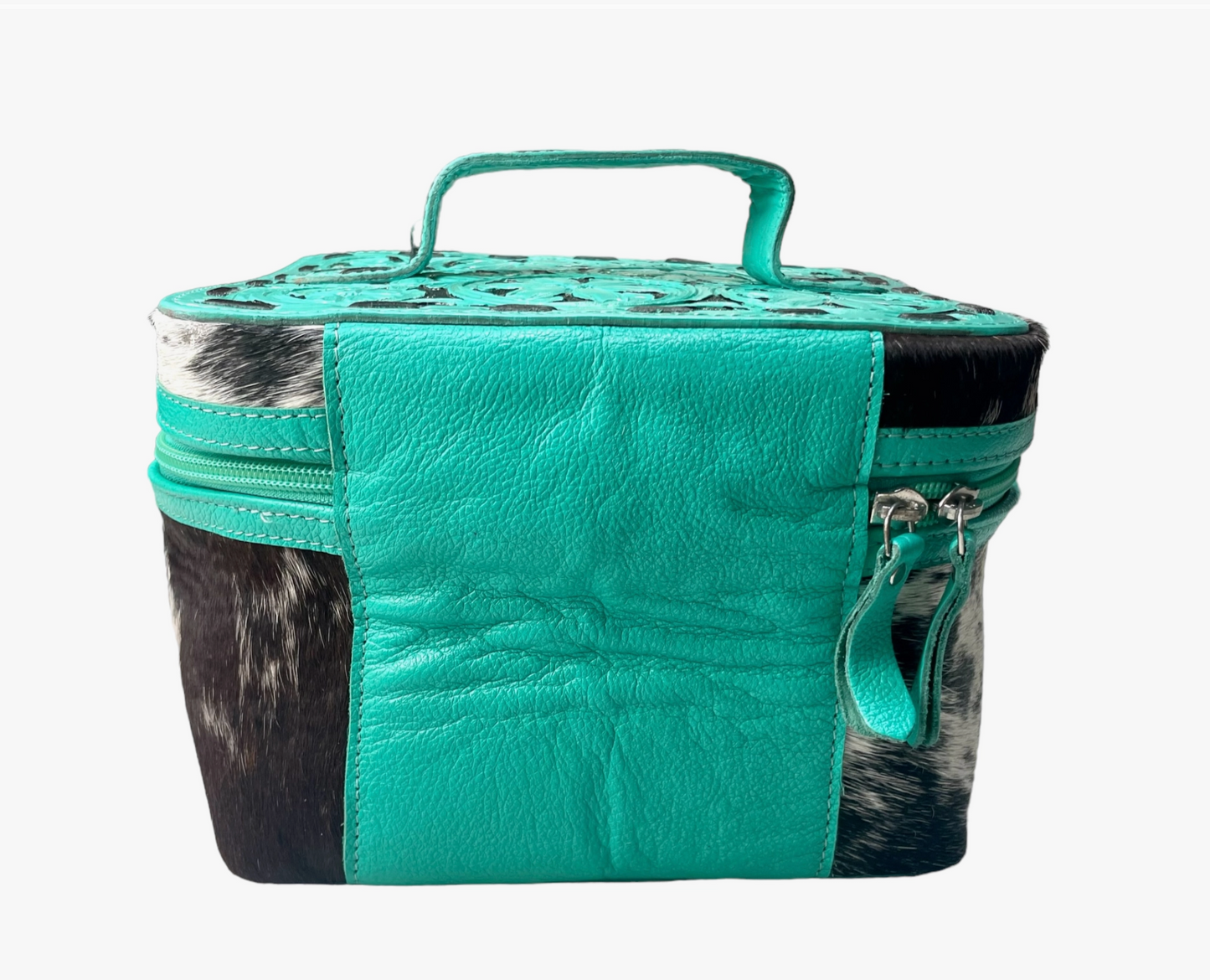 Turquoise & Hide Cosmetics Case