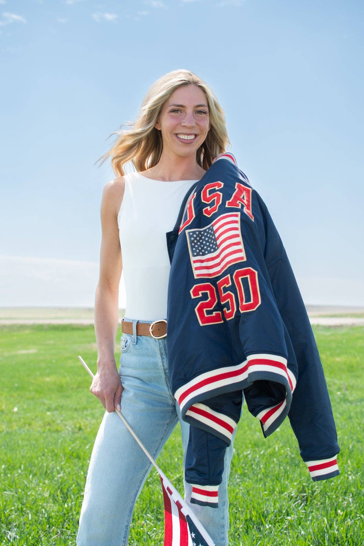 Celebrate America 250 years Varsity Style Jacket