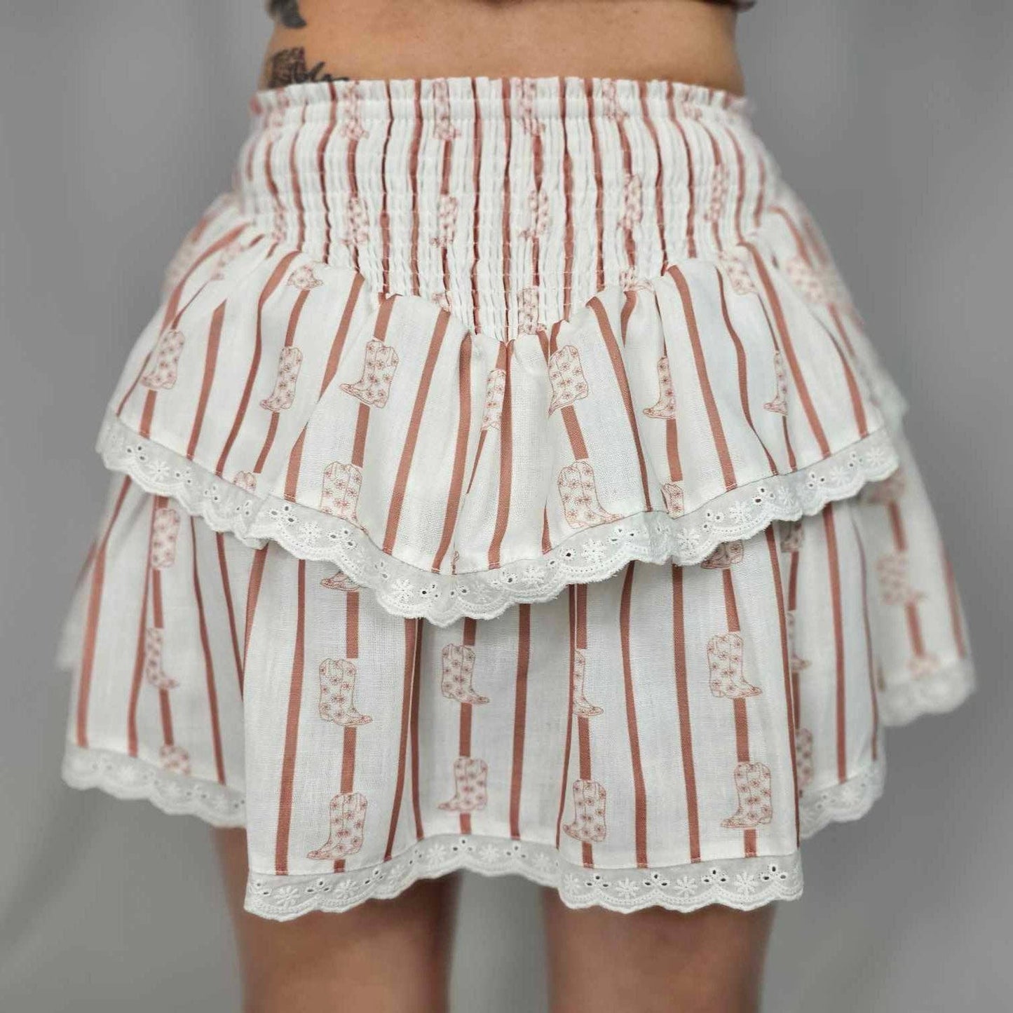 Ruffled Boot Skort