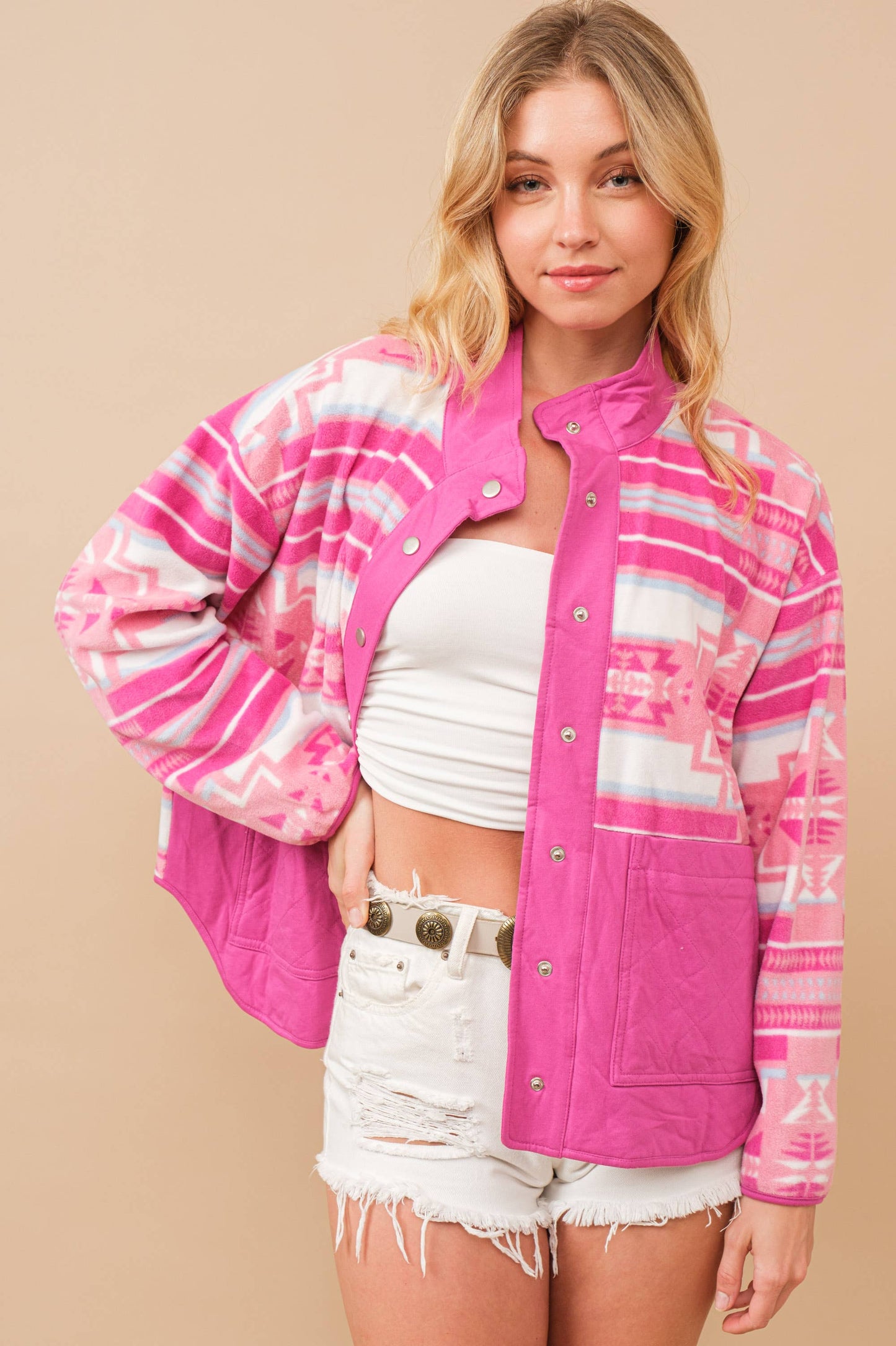 Blue B Aztec Exclusive Quilted Fleece Jacket