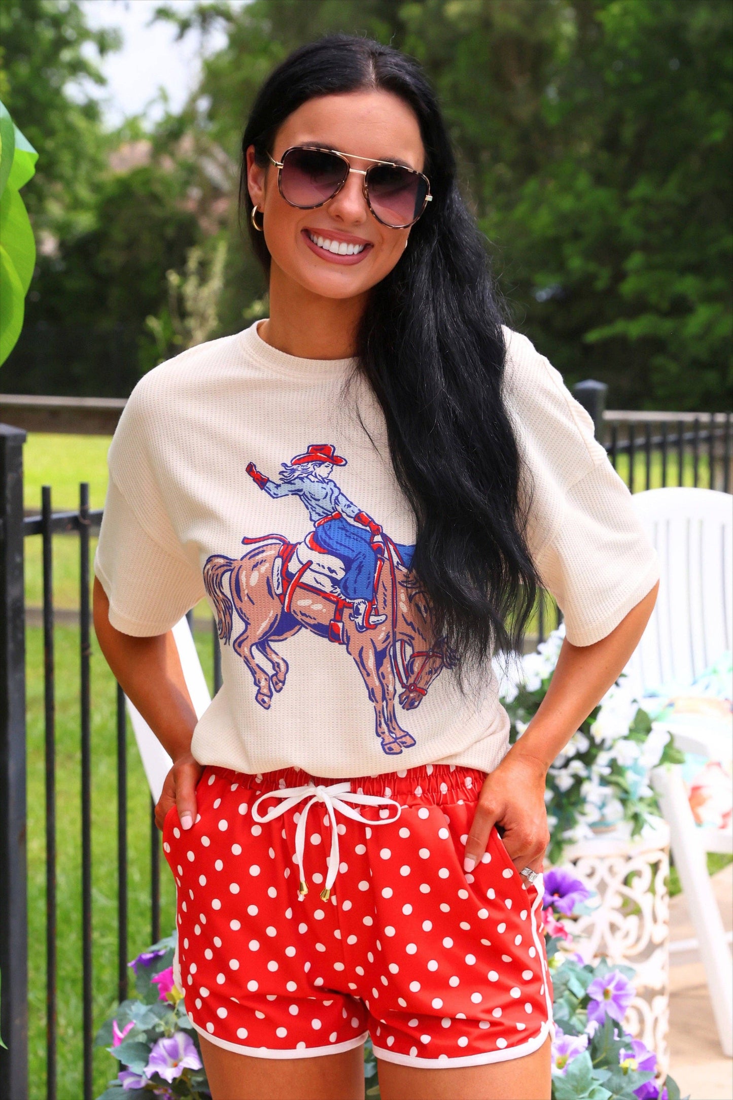 Rodeo Queen Waffle Tee