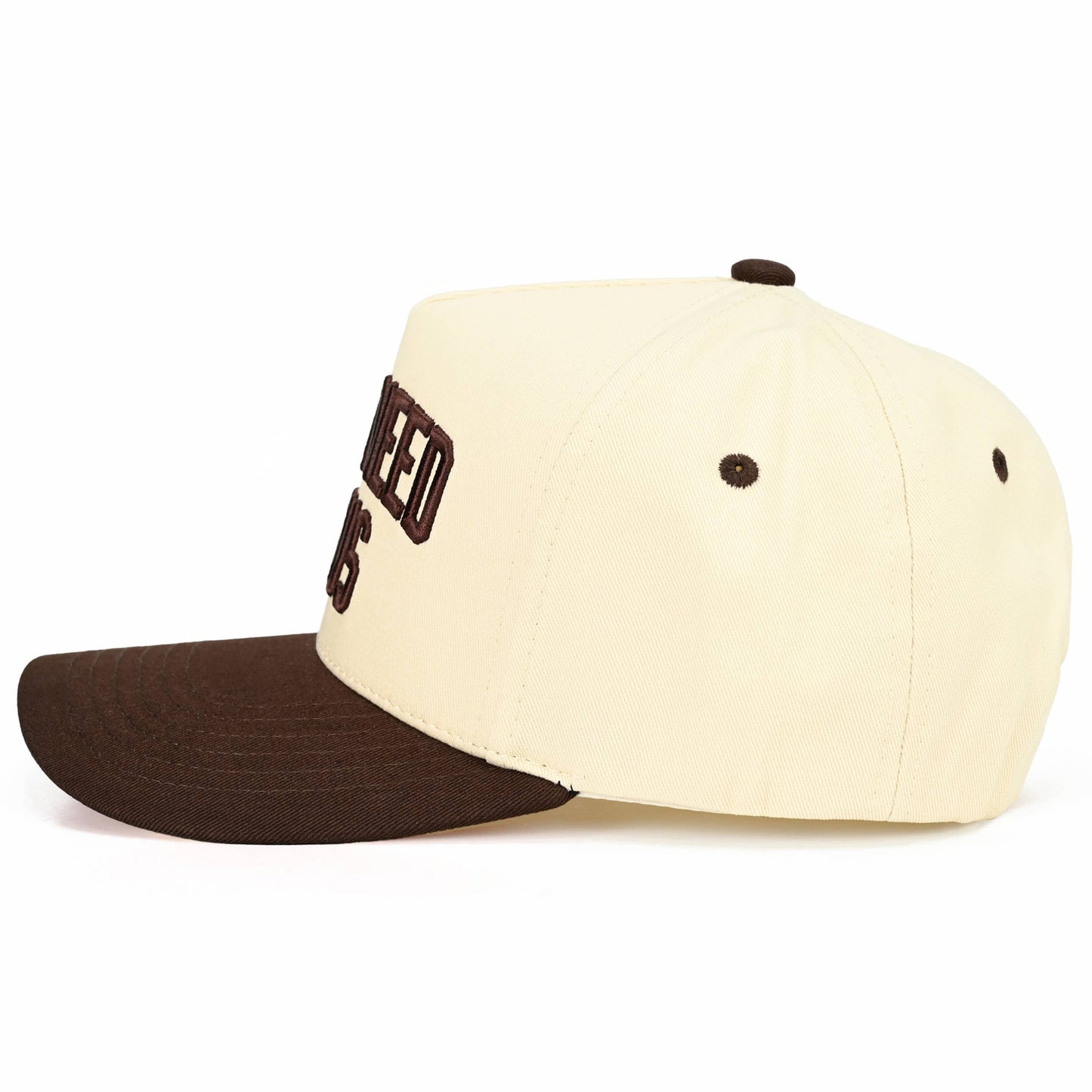 Y'ALL NEED JESUS Embroidered Letter Two Tone Trucker Hat: Beige
