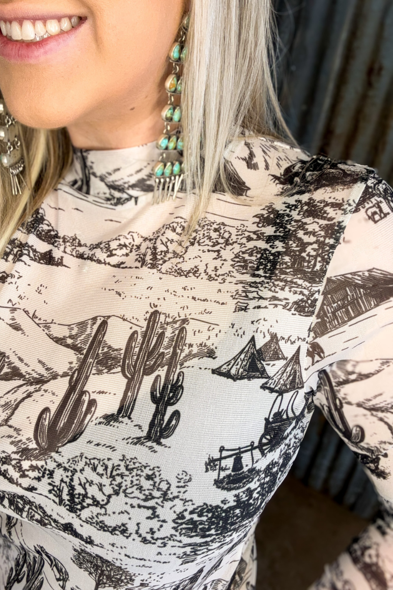Good Ol' Days Mesh Top