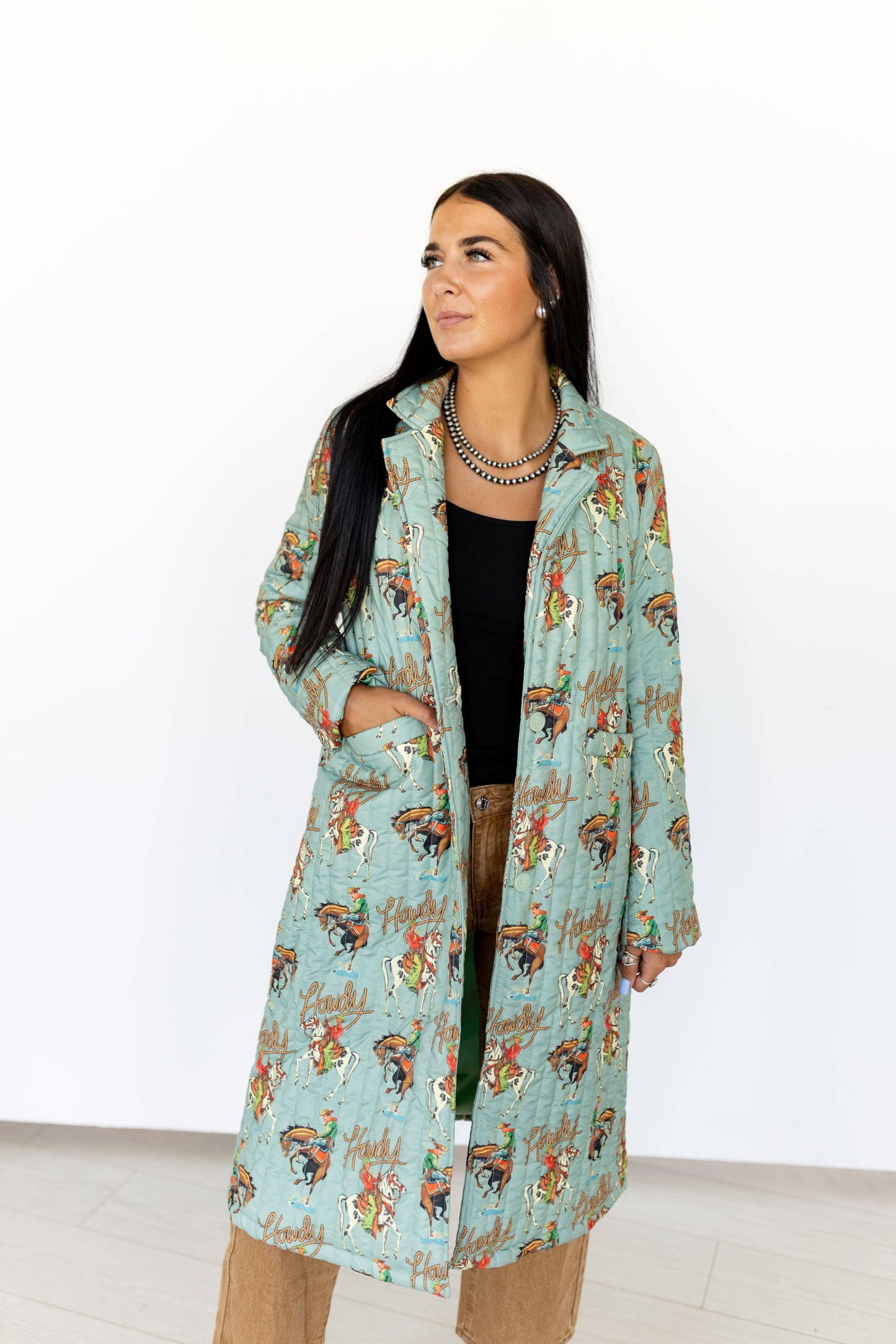 Howdy Full Length Quilted Jacket