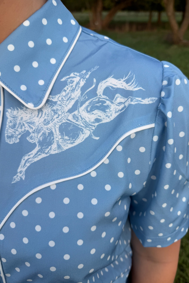 Blue Belle Button Up