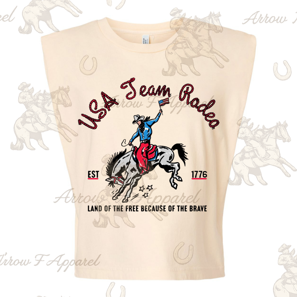 USA Team Rodeo Graphic Muscle Tee