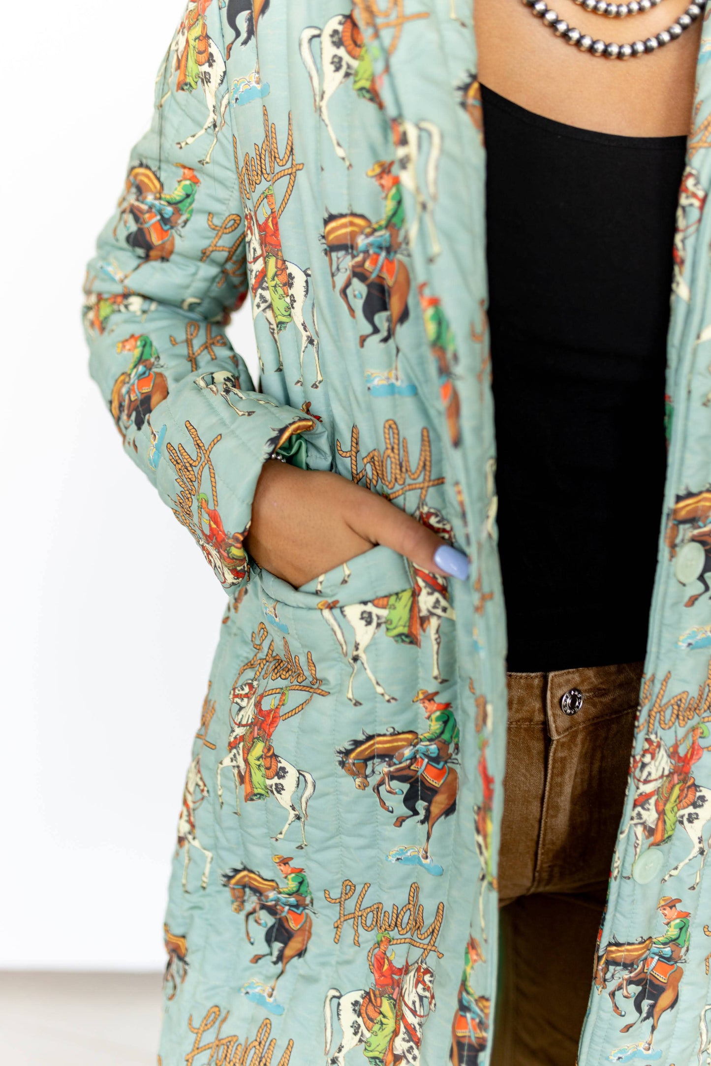 Howdy Full Length Quilted Jacket