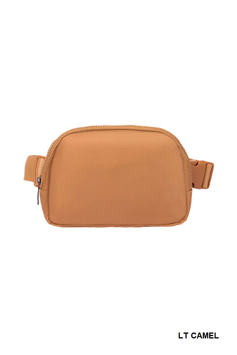 Crossbody Belt Bag Fanny pack: BLACK CHECKERED