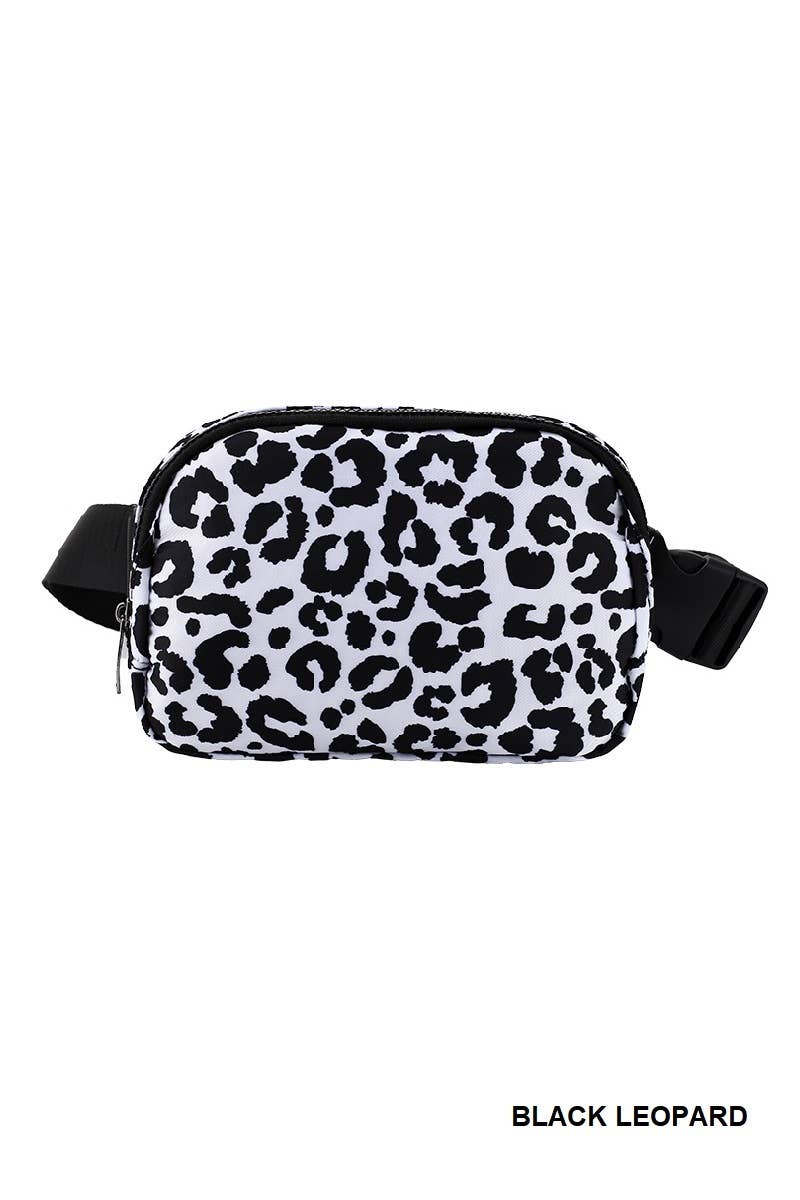 Black Leopard Crossbody bag