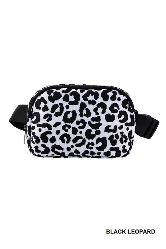 Black Leopard Crossbody bag