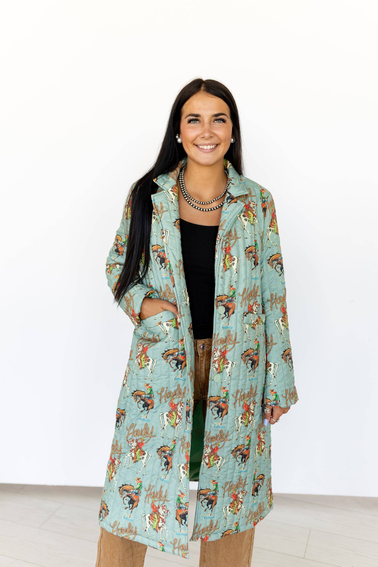 Howdy Full Length Quilted Jacket