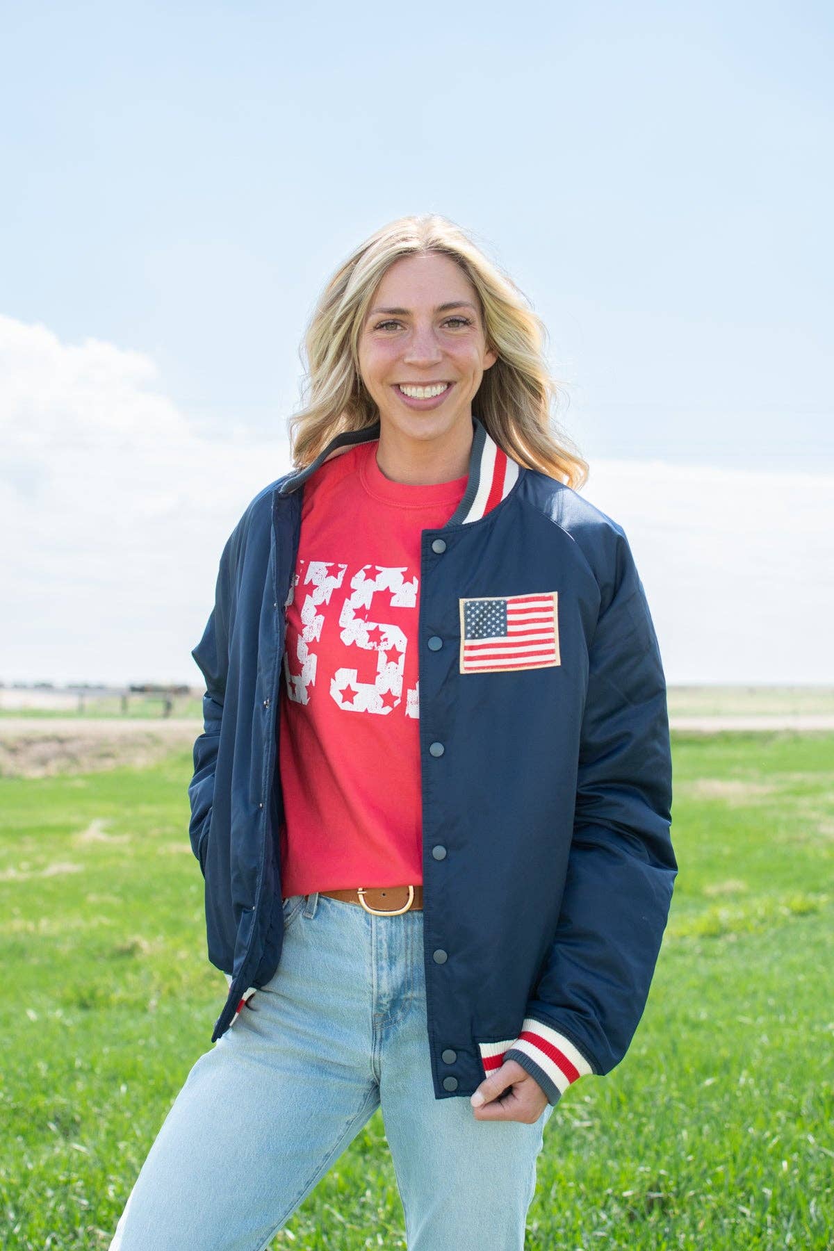 Celebrate America 250 years Varsity Style Jacket