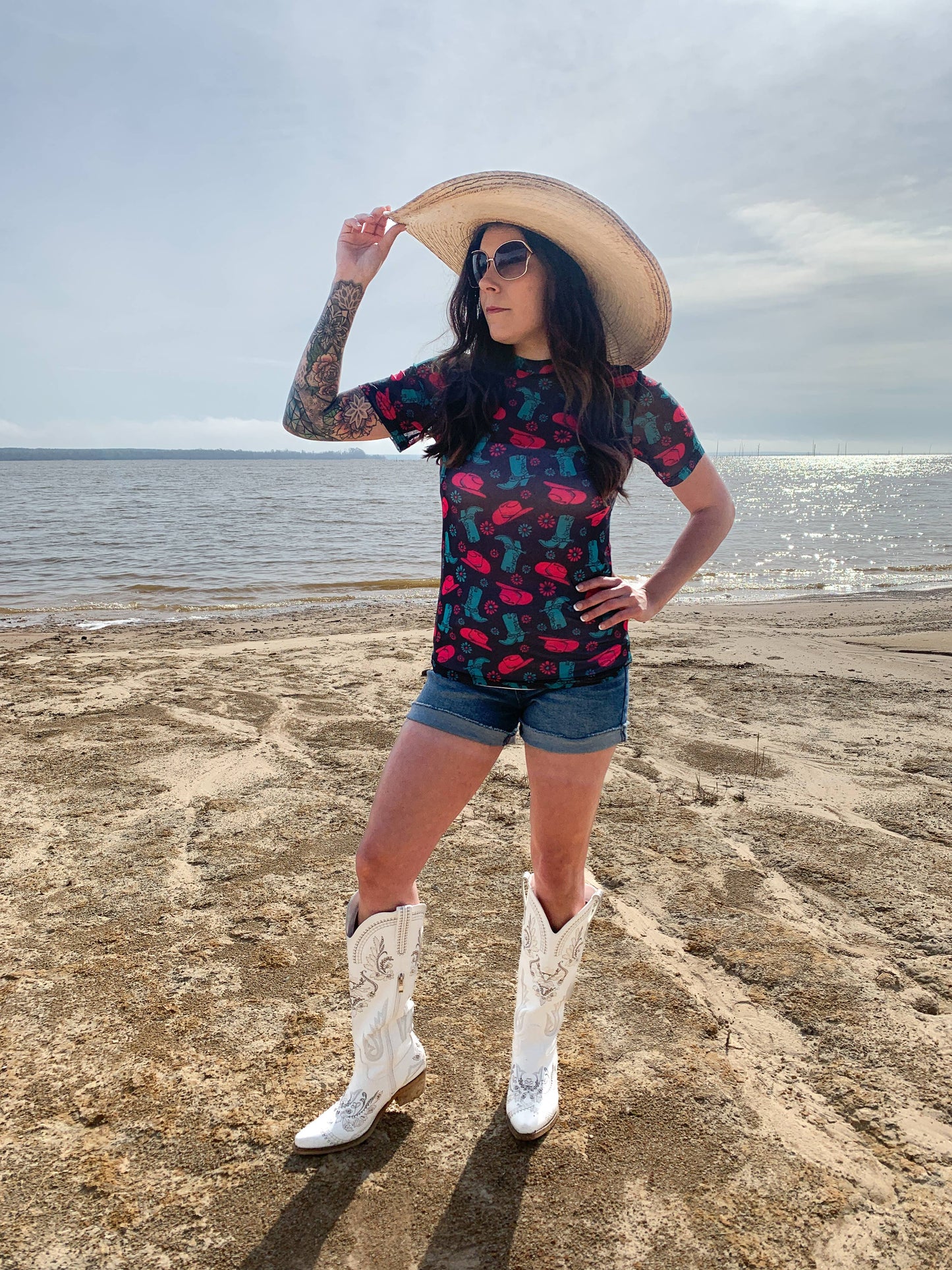 Dancehall Diva Short Sleeve Mesh Top